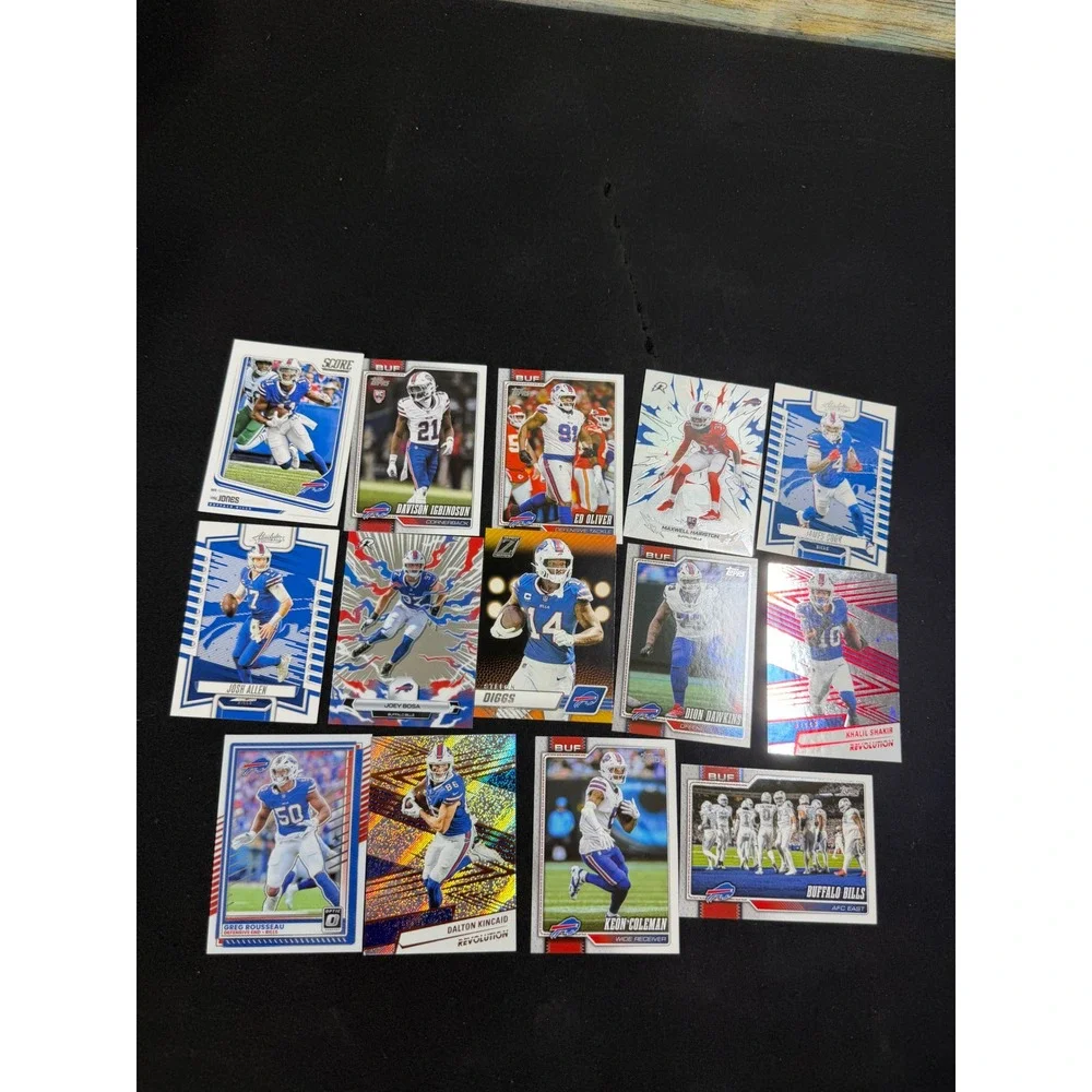 Panini Topps Buffalo Bills Card Lot Josh Allen Diggs Kincaid Rookie Excellent